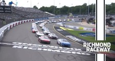 Kyle Larson leads the field to green at Richmond Raceway