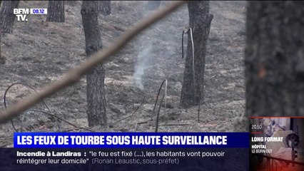 Qu'est-ce que les feux de Tourbe que les pompiers doivent continuer à surveiller ?