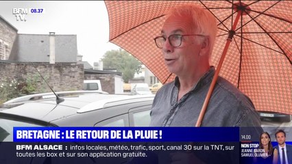 "C'est merveilleux": les Bretons "contents" de retrouver la pluie