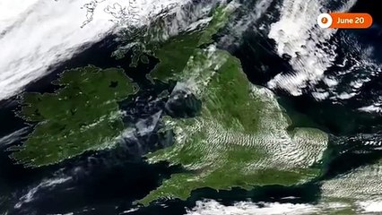 فيديو صادم من ناسا لبريطانيا قبل وبعد الجفاف