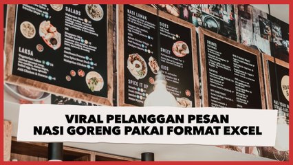 Viral Pelanggan Pesan Nasi Goreng Pakai Format Excel, Publik: Lebih Efisien