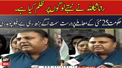 Punjab government moving right direction on the issue of May 25: Fawad Chaudhry