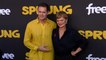 Garret Dillahunt and Martha Plimpton attend Freevee's "Sprung" red carpet premiere in Los Angeles