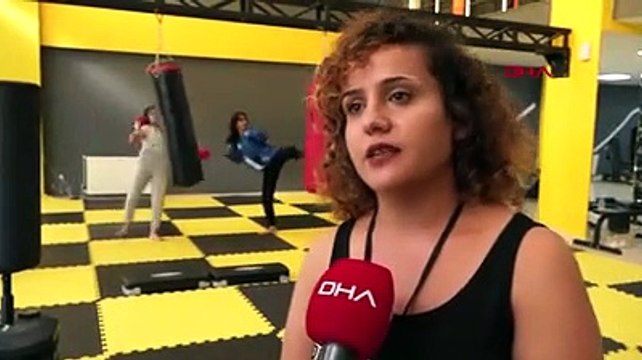 Polis olmak isteyen Vanlı kızlar, kick boks kursunda
