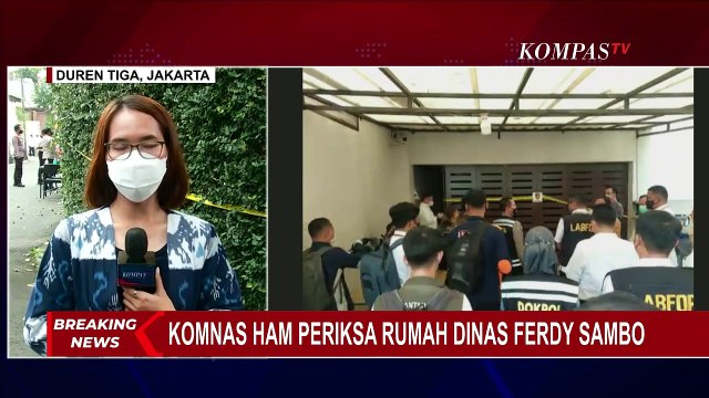 Komnas HAM dan Timsus Polri Lakukan Olah TKP Penembakan Brigadir J di Rumah Dinas Ferdy Sambo