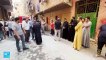 المئات يشيعون ضحايا الحريق الذي شب في كنيسة  بالقاهرة