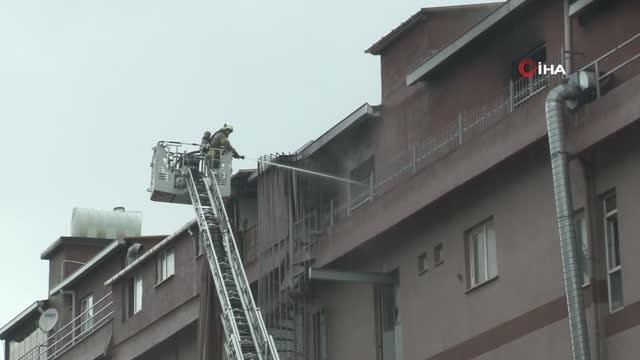 Çorapçılar Sanayi Sitesi'nde korkutan yangın