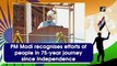 PM Modi recognises efforts of people in 75-year journey since Independence