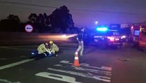 Motociclista fica ferido em colisão com Fiat Strada na BR-277