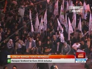 Jumlah mangsa terus meningkat