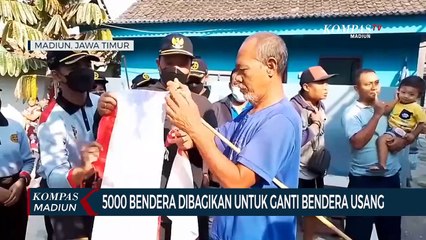 5000 Bendera Dibagikan Untuk Ganti Bendera Usang