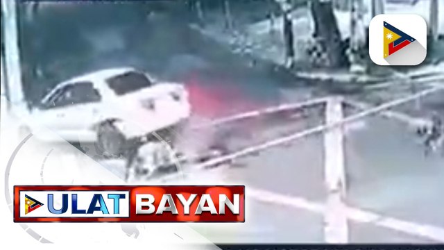 Pagbangga ng motorsiklo sa kasunod na kotse, nakunan ng CCTV sa Brgy. Del Monte, QC