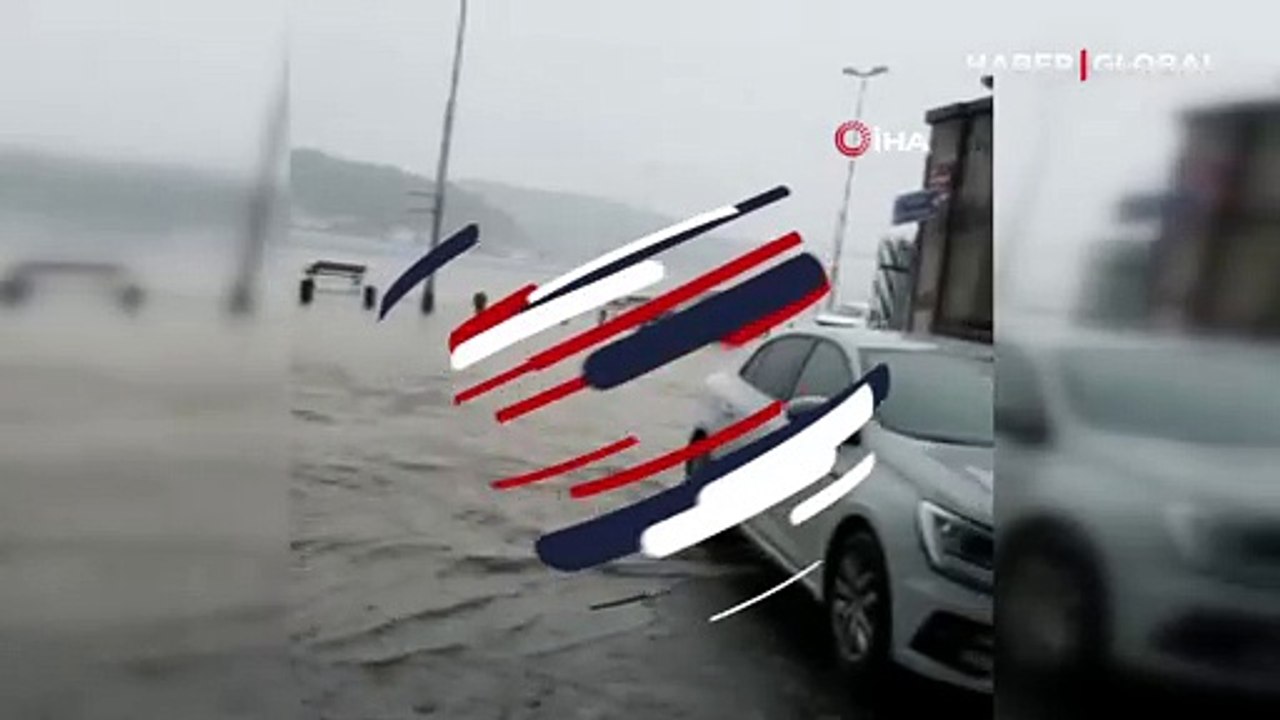 Sarıyer'de kara ile deniz böyle birleşti