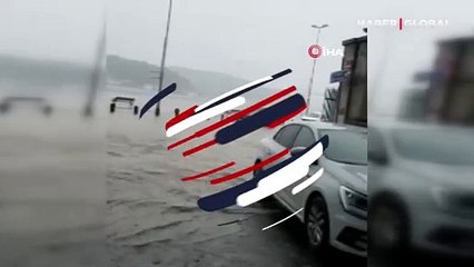 Sarıyer'de kara ile deniz böyle birleşti