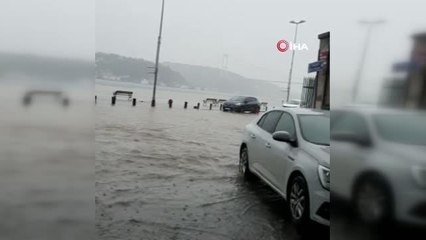 Sarıyer'de kara ile deniz birleşti