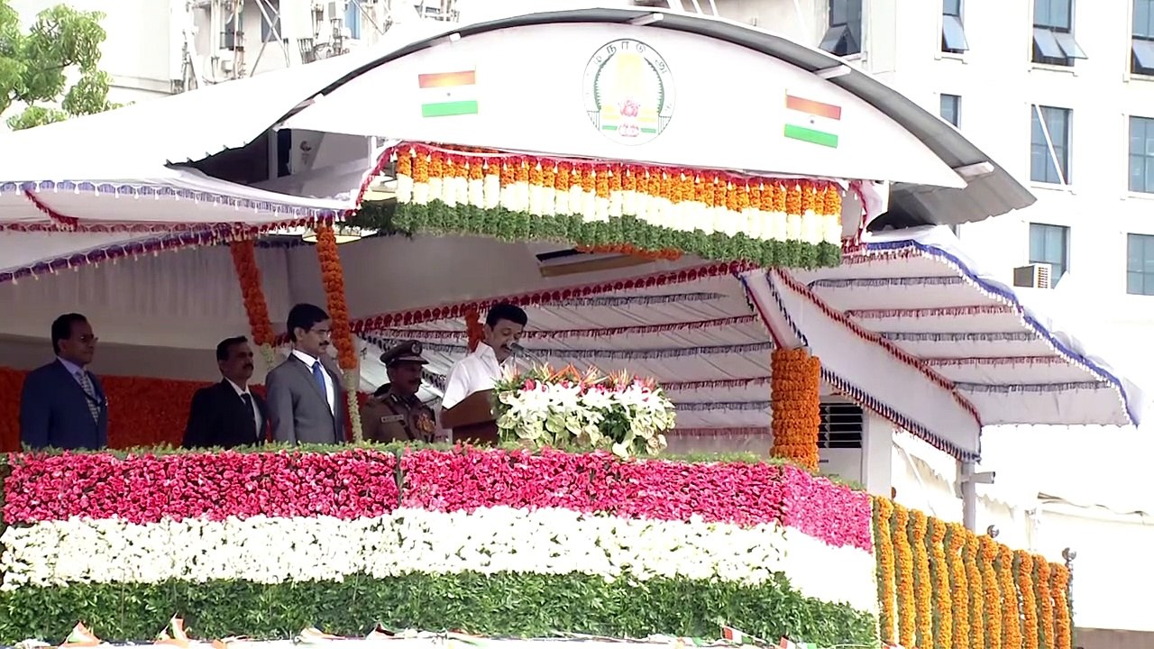 ஸ்டாலின் சுதந்திர தின உரை: "பல்துறை வளர்ச்சி கண்ட மாநிலமாக தமிழகம் உள்ளது"