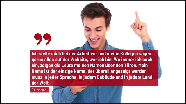 Sie werden nie erraten, was der unglaubliche Vorname dieses Mannes ist!