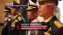Momen Prabowo Terima Bintang Kehormatan, Disemat Panglima TNI dan Tiga Kepala Staf Angkatan