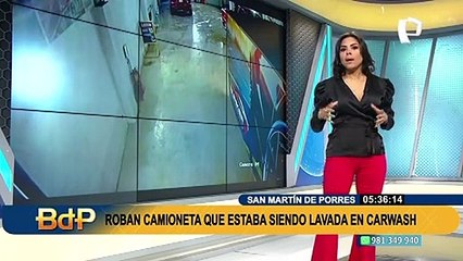 SMP: roban camioneta mientras estaba siendo lavada en carwash