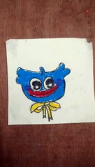 Huggy Wuggy drawing easy form Poppy playtime game