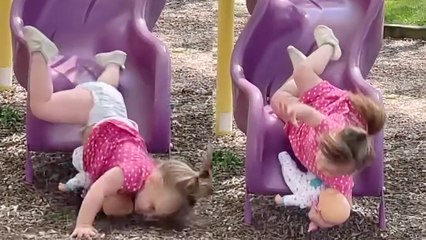 'When you're trying to have a good day but life decides to amp things up *Slide Fail*'