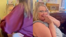 Daughter gives mom a lovely surprise visit on Mother's Day