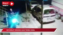 İstanbul'da motosiklet hırsızına uçan tekmeli engel