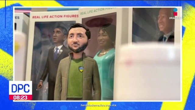 Crean figura con forma del presidente de Ucrania; buscan recaudar fondos