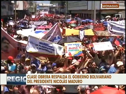 Monagas | Clase obrera se moviliza en respaldo a las políticas revolucionarias del presidente Maduro