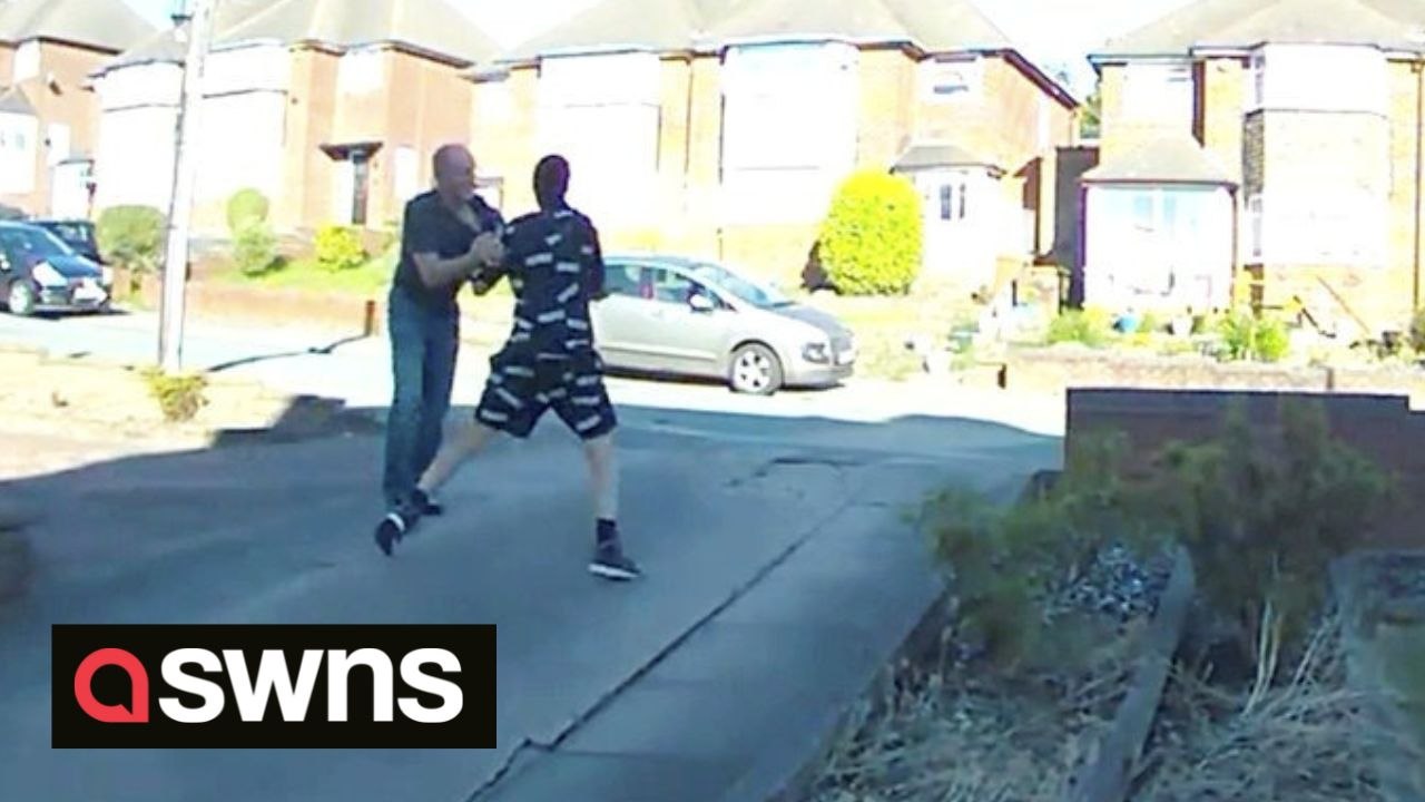 Brave grandad wrestles with armed yobs on his driveway after being tormented for months
