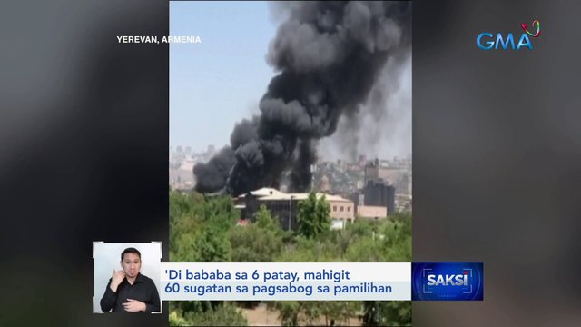 'Di bababa sa 6 patay, mahigit 60 sugatan sa pagsabog sa pamilihan sa Armenia | Saksi