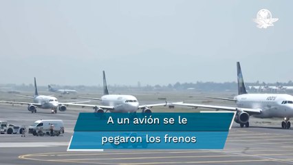 Otra vez, cerraron pista del AICM tras falla en frenos de un avión