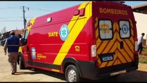 Bombeiros atendem vítima de queda no Bairro Pacaembu