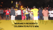 Murang'a residents celebrate Ruto's win