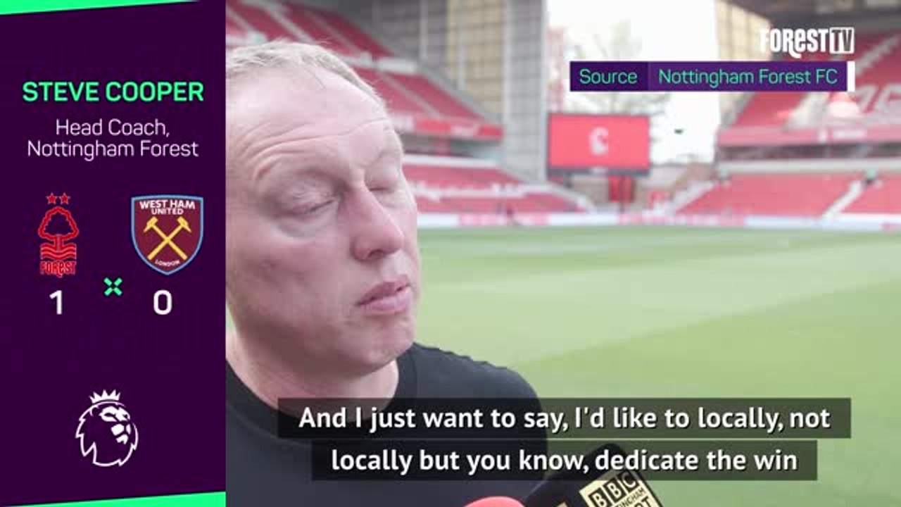 Cooper dedicates first EPL win to Forest fans