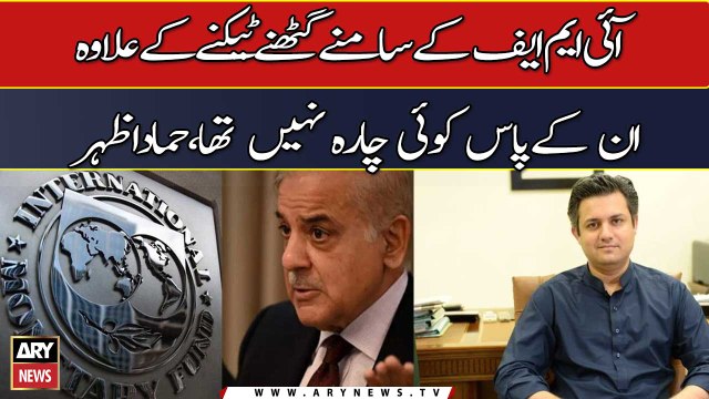 Govt found no option other than surrendering before IMF: Hammad Azhar