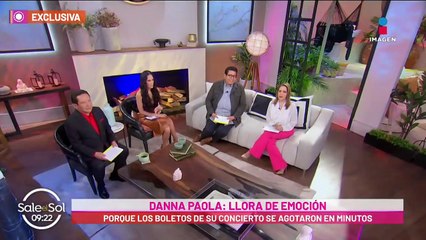 Danna Paola llora al saber que sus boletos se agotaron en minutos