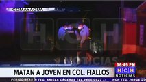 Sujetos motorizados asesinan a una persona en la Col.Fiallos de Comayagua