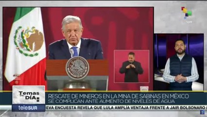 México: Labores de rescate de los mineros se complican ante aumento de niveles del agua