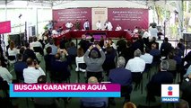 López Obrador y Samuel García firman convenio para garantizar agua en NL