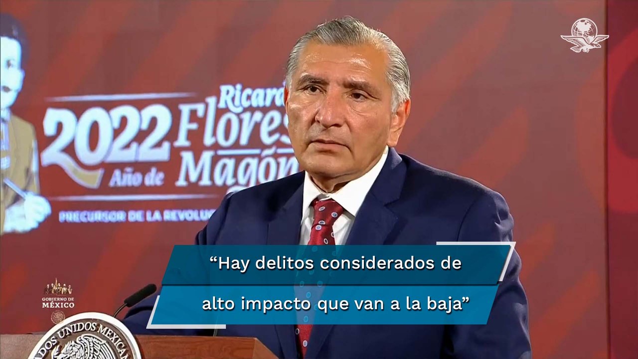 Estrategia de seguridad de México está dando resultados, dice Adán Augusto López