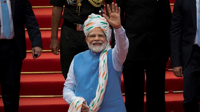 Narendra Modi vows on Independence Day to turn India into a developed country within 25 years