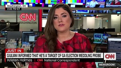 Giuliani told by prosecutors he is a target in Georgia 2020 election probe