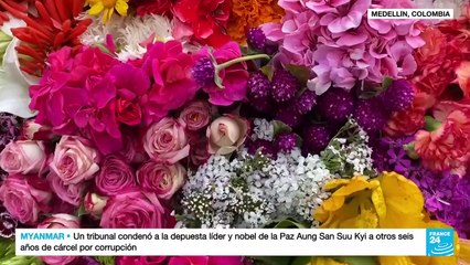 Скачать видео: Informe desde Medellín: vuelve el desfile de silleteros a la Feria de las Flores