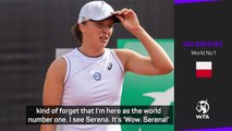 Swiatek too shy to approach retiring Serena