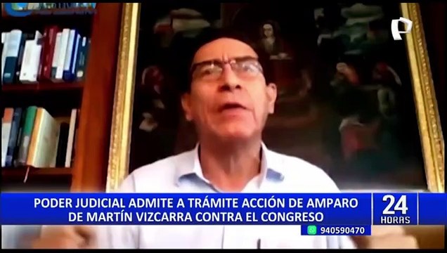 Poder Judicial admite acción de amparo de Martín Vizcarra