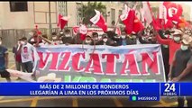 Más de dos millones de ronderos llegarían a Lima en los próximos días