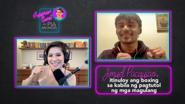 Jimuel Pacquiao, itinuloy ang boxing sa kabila ng pagtutol ng mga magulang | Surprise Guest with Pia Arcangel