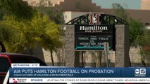 Hamilton Football program placed on probation by AIA for recruiting violation