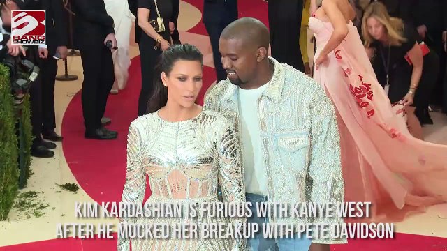 Kim Kardashian Furious With Kanye West For Mocking Pete Davids on Split